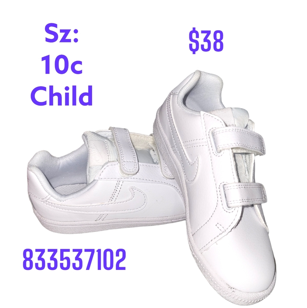 Nike Court Royale (TDV) Sz 10c White Sneaker / Shoe / Infant / Baby NWT